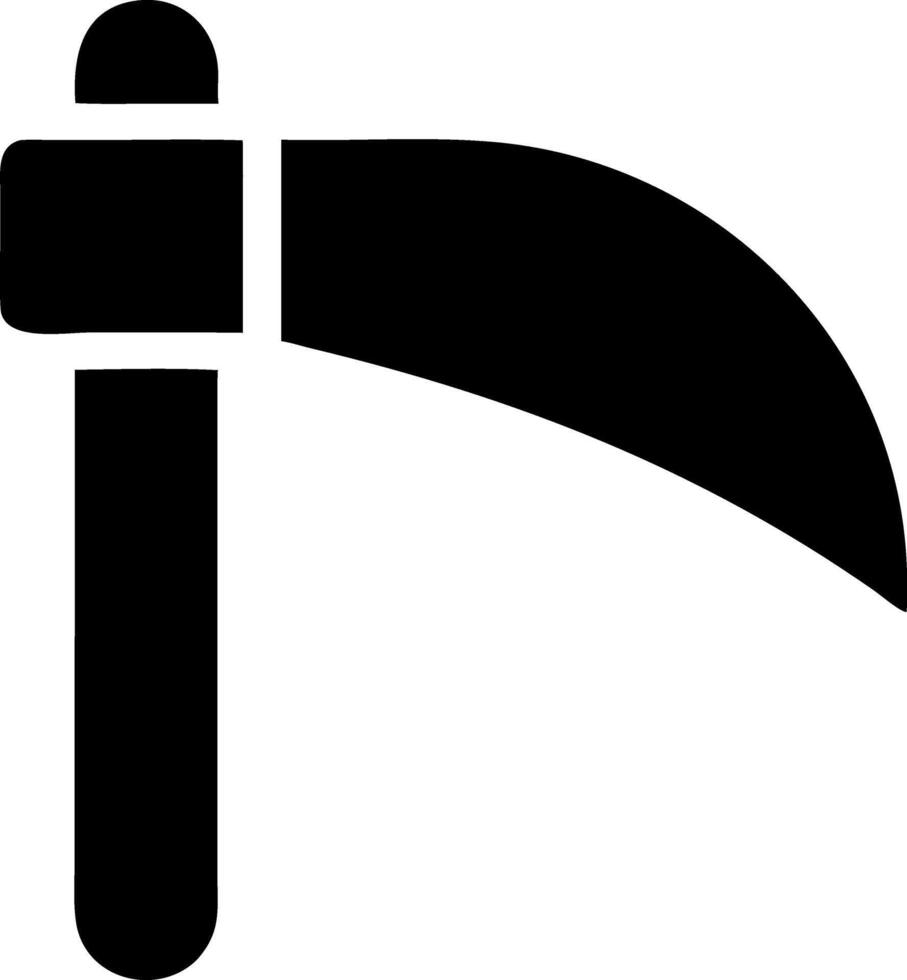 scythe black fill icon vector
