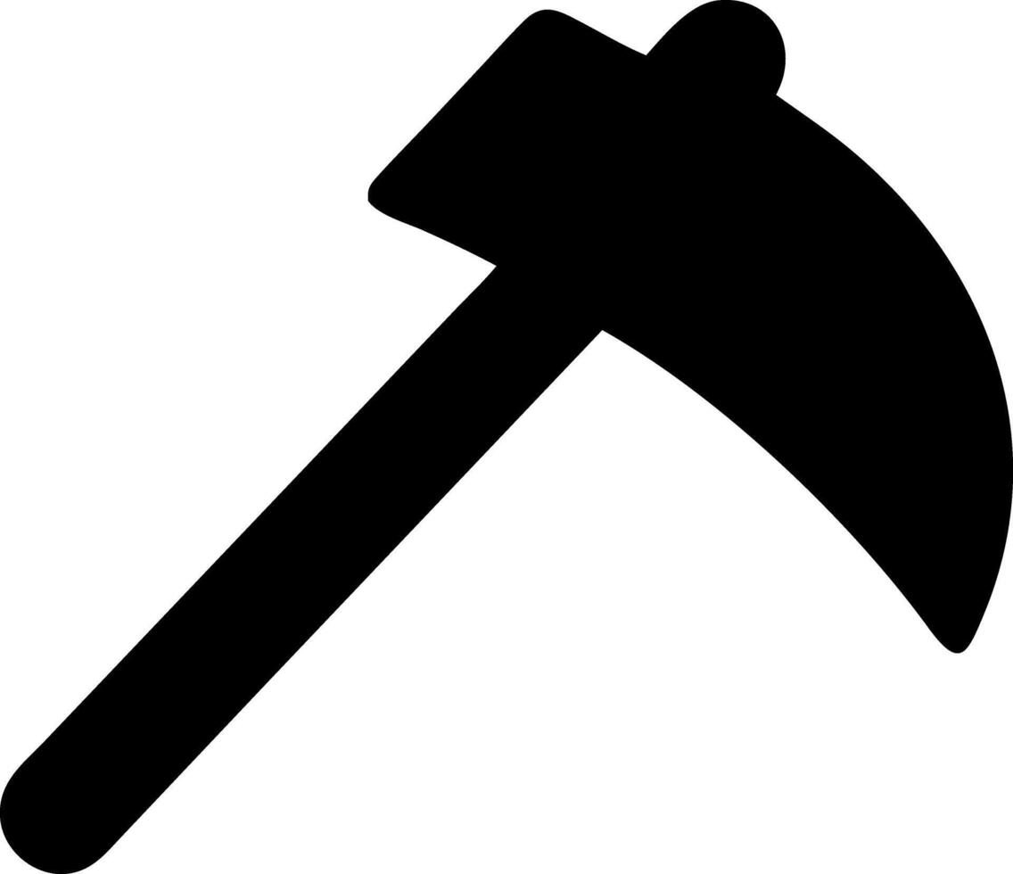 scythe black fill icon vector