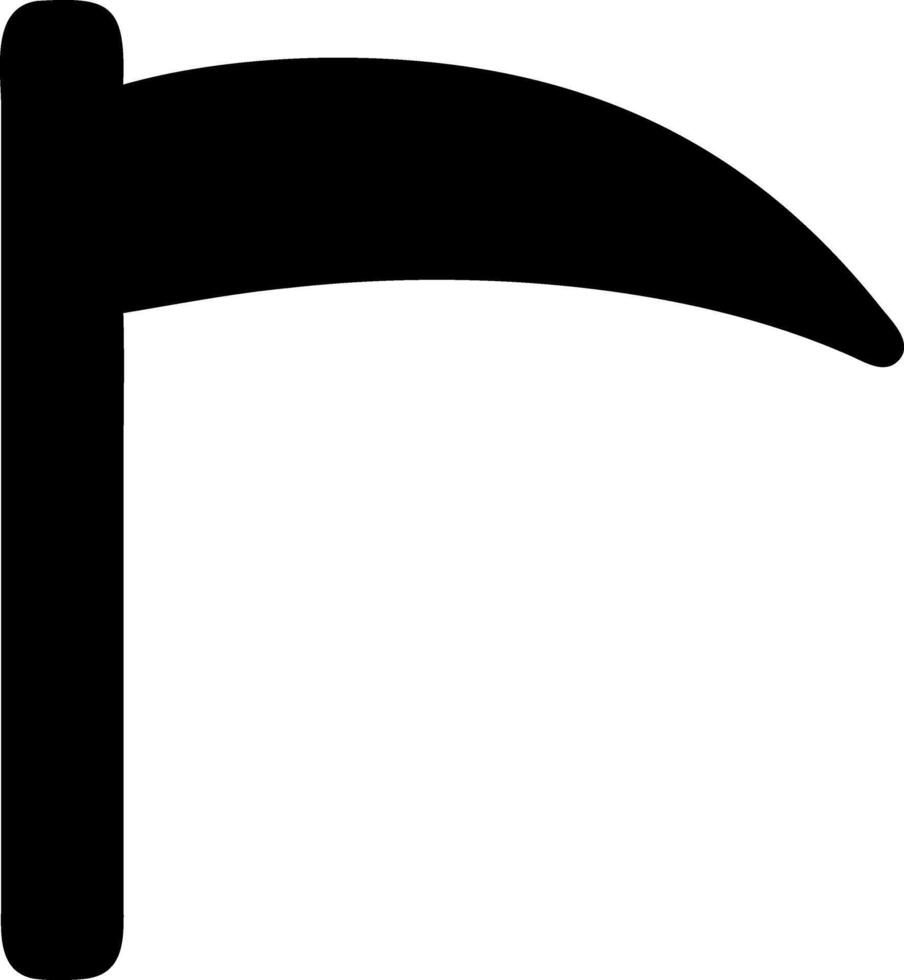 scythe black fill icon vector