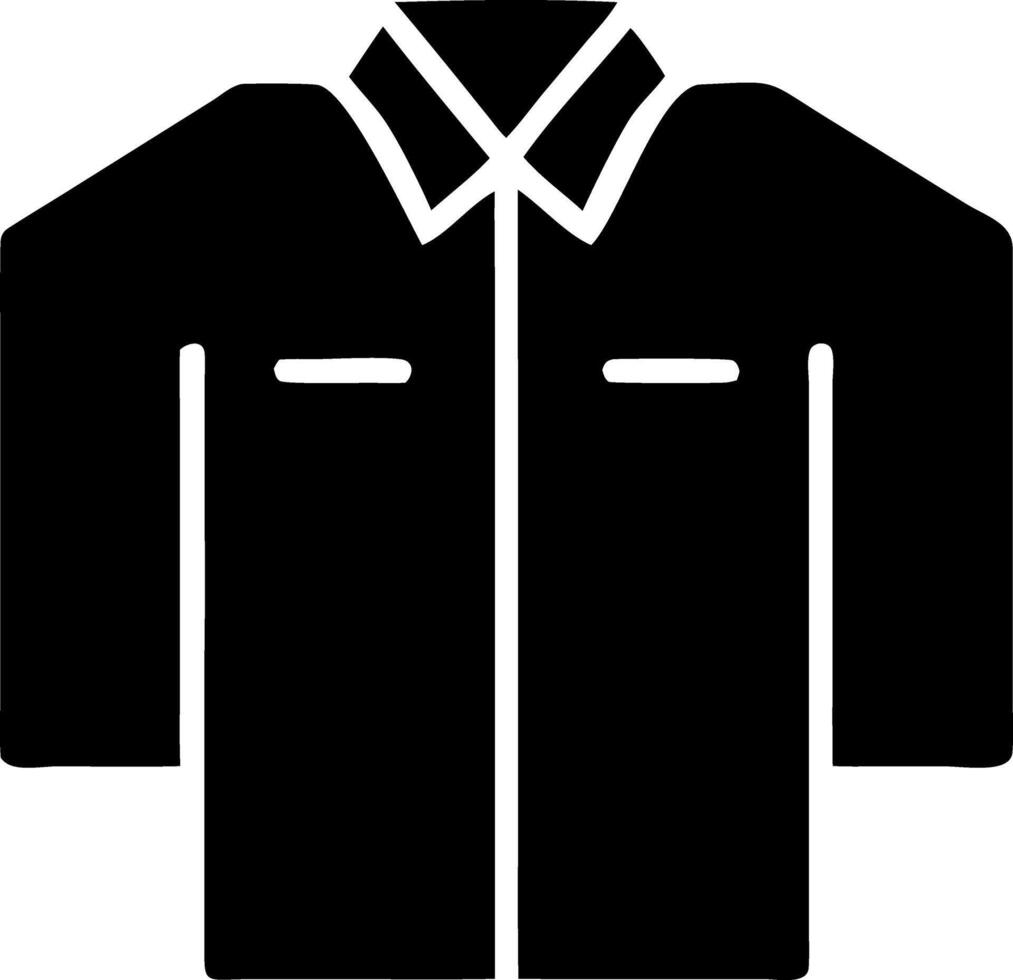 shirt black fill icon vector