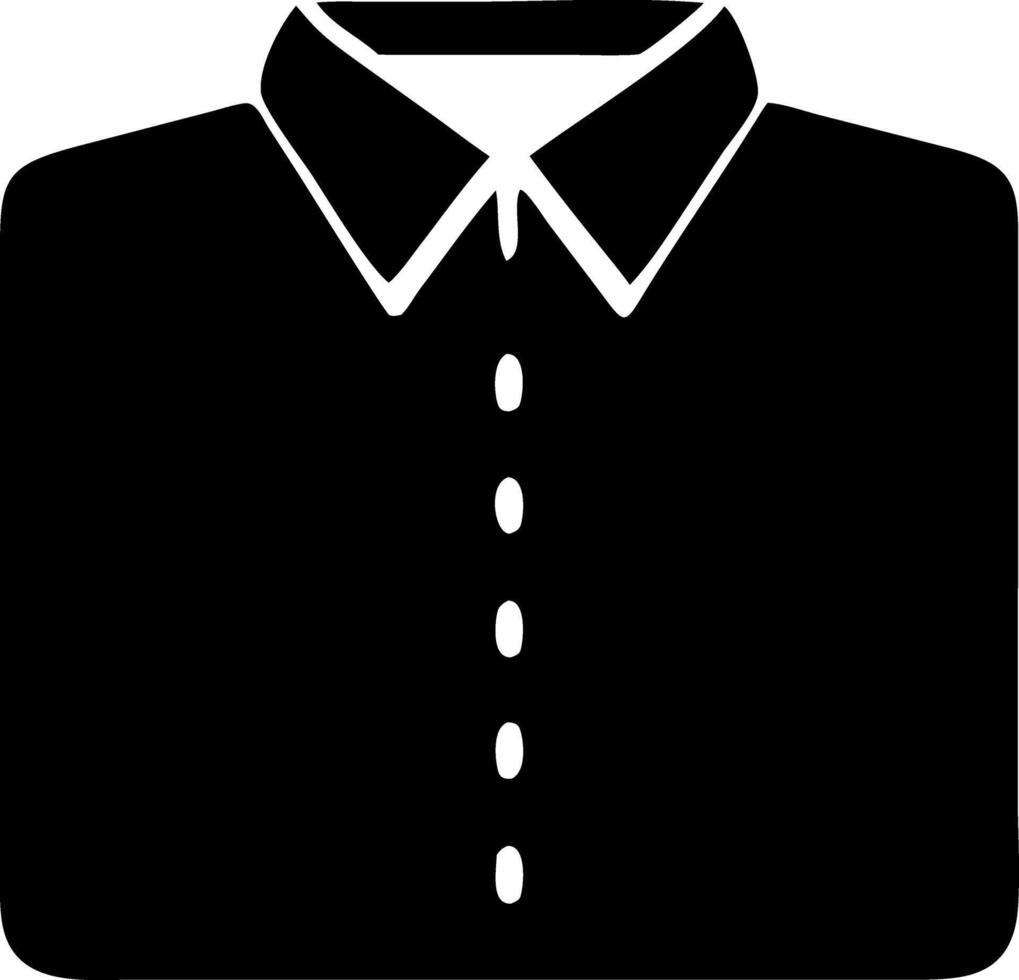 shirt black fill icon vector
