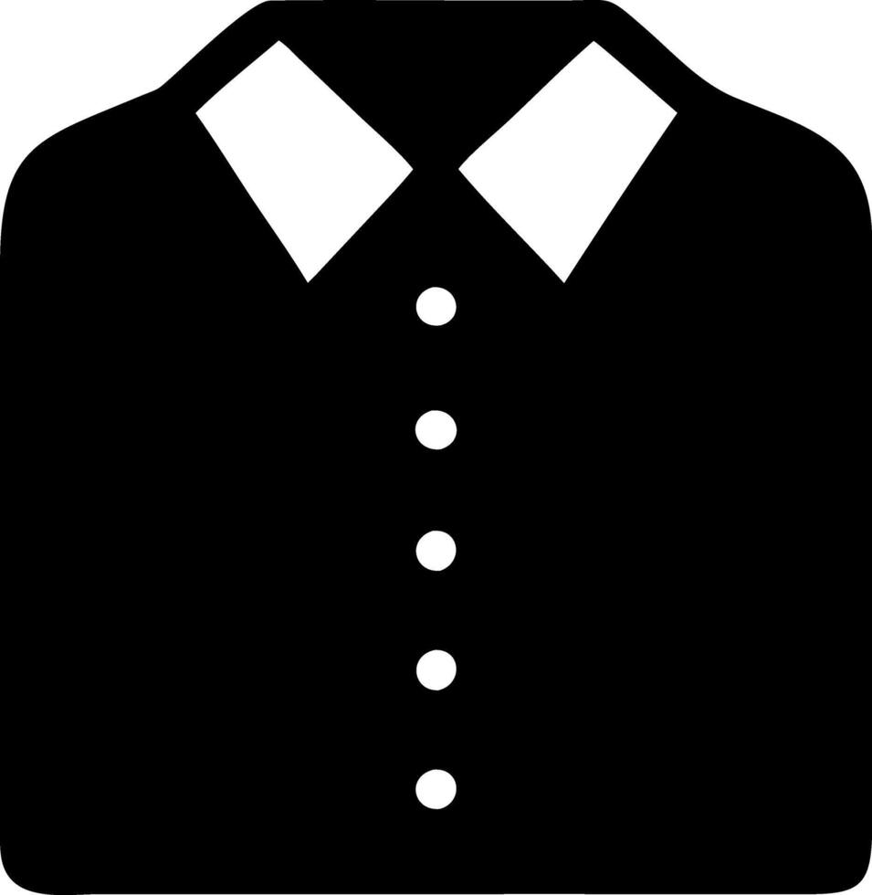 shirt black fill icon vector