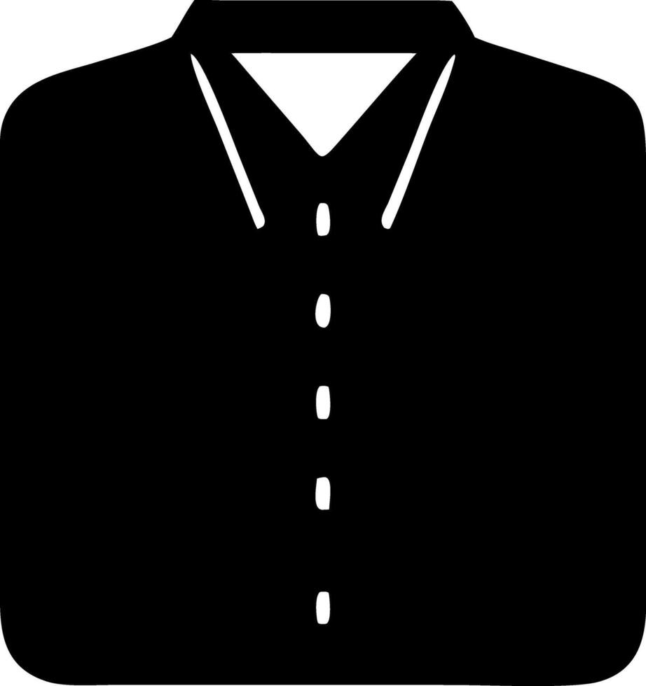 shirt black fill icon vector