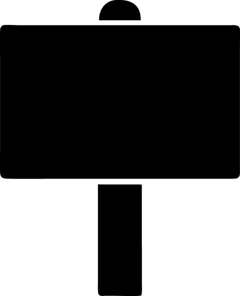 sign post black fill icon vector