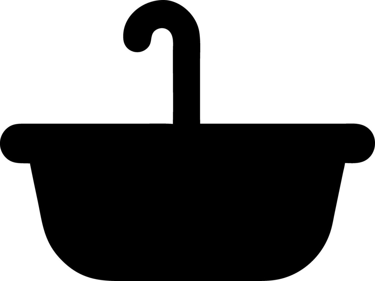 sink black fill icon vector