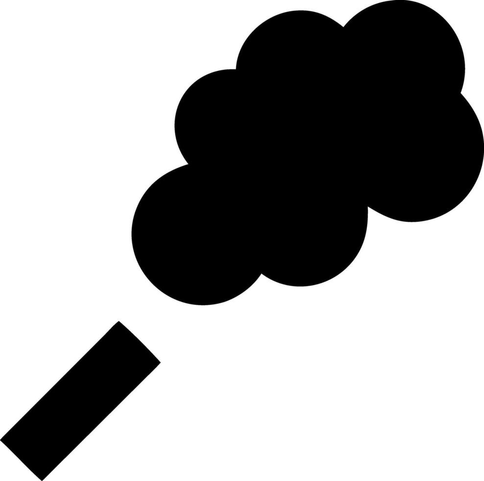 smoke black fill icon vector