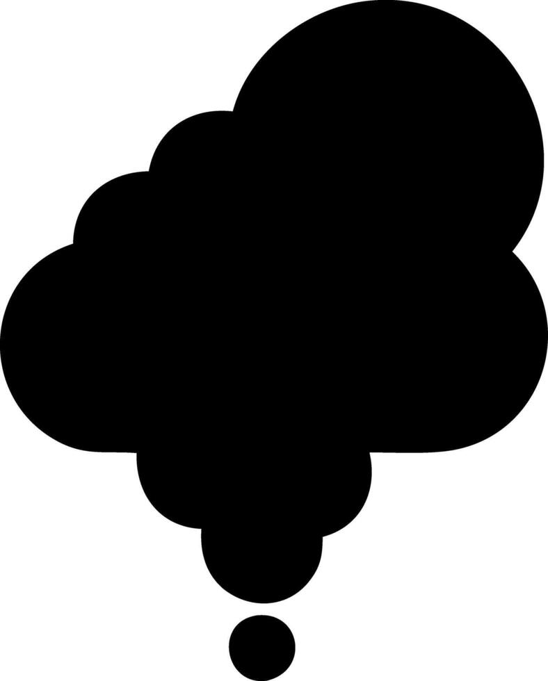 smoke black fill icon vector