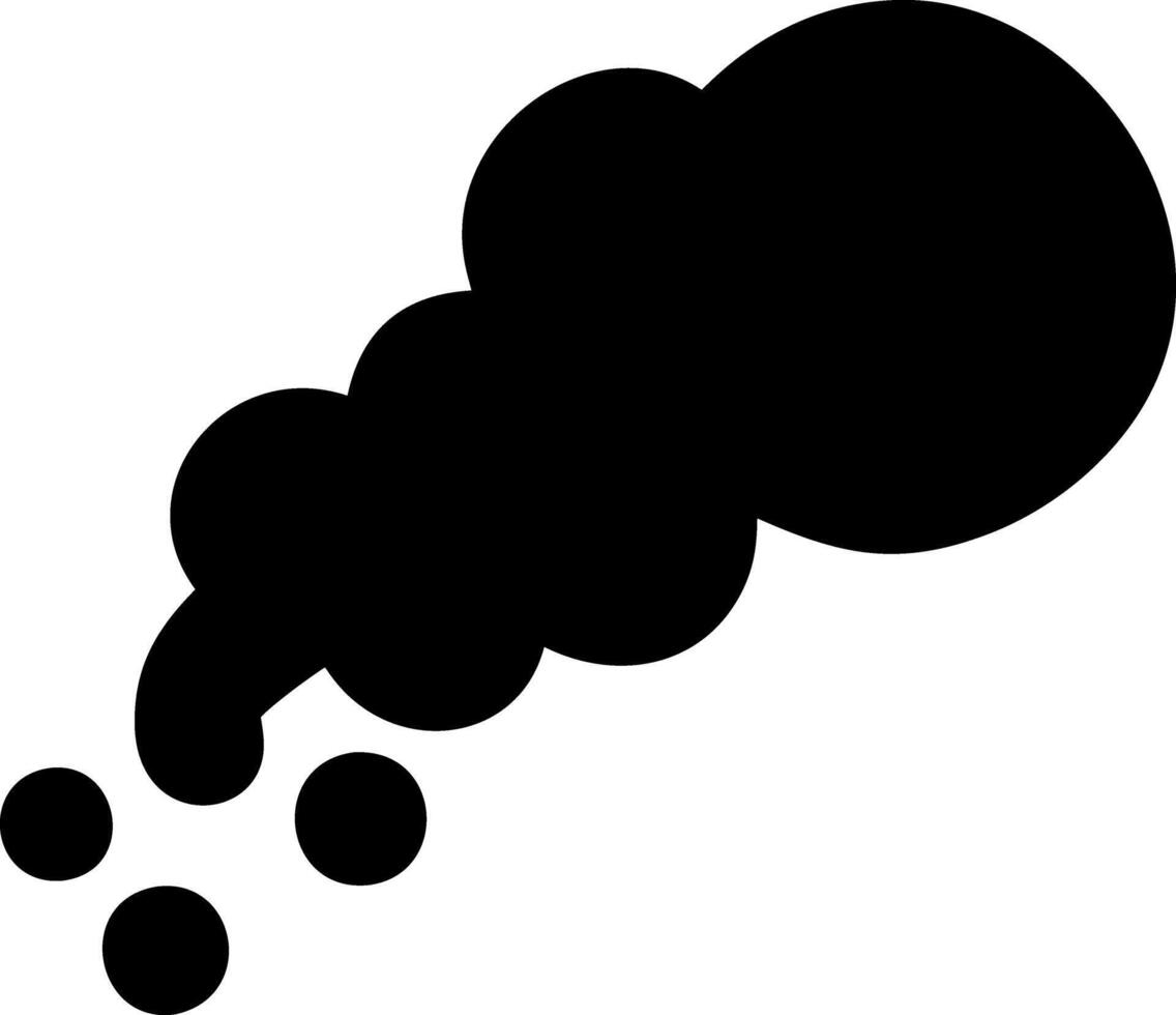 smoke black fill icon vector