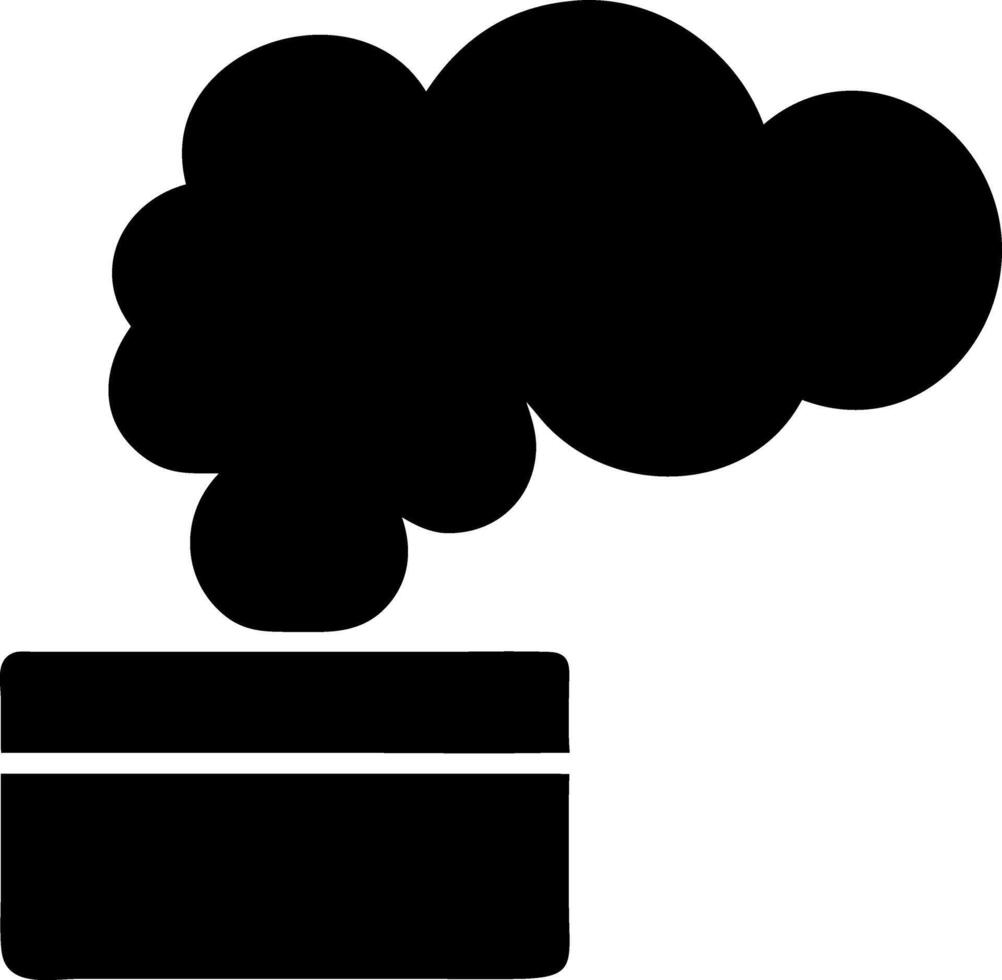 smoke black fill icon vector