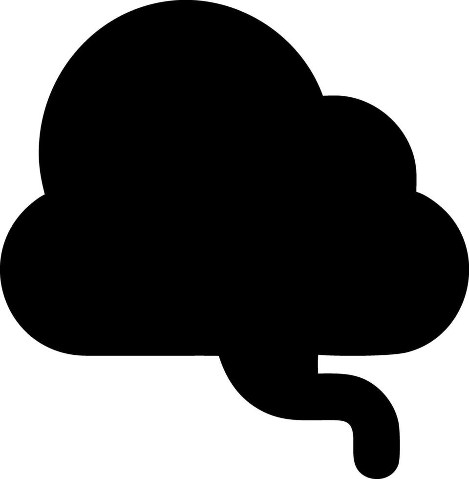 smoke black fill icon vector