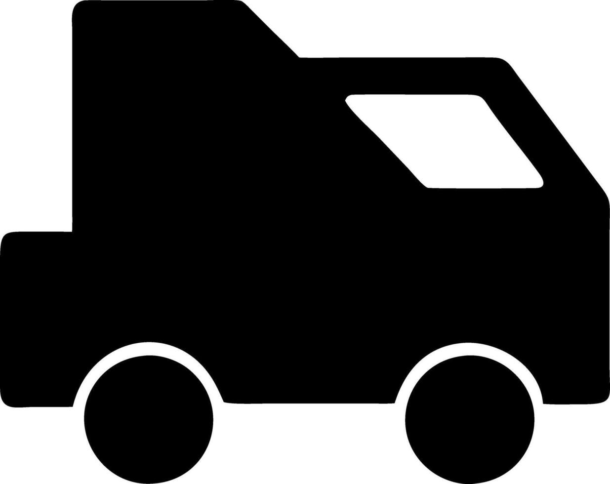 snowplow black fill icon vector