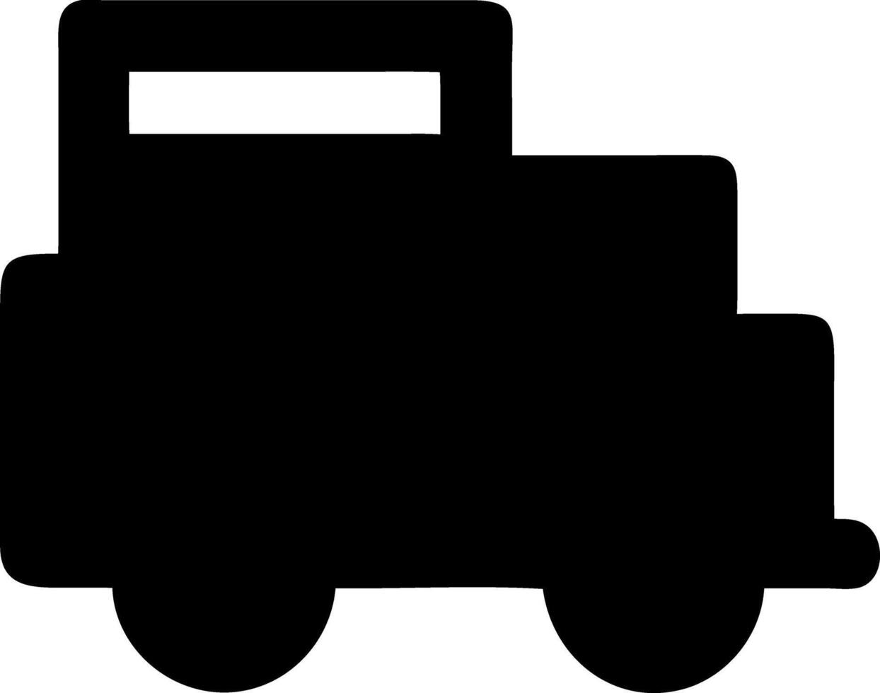 snowplow black fill icon vector