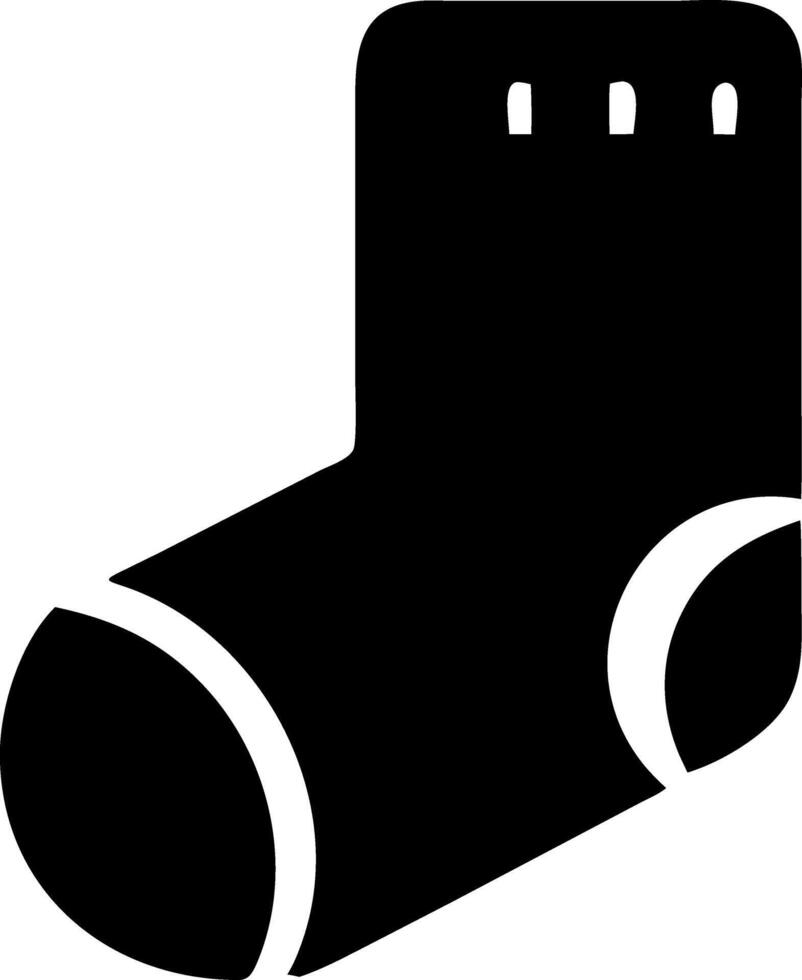 socks black fill icon vector