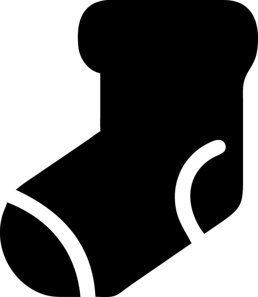 socks black fill icon vector