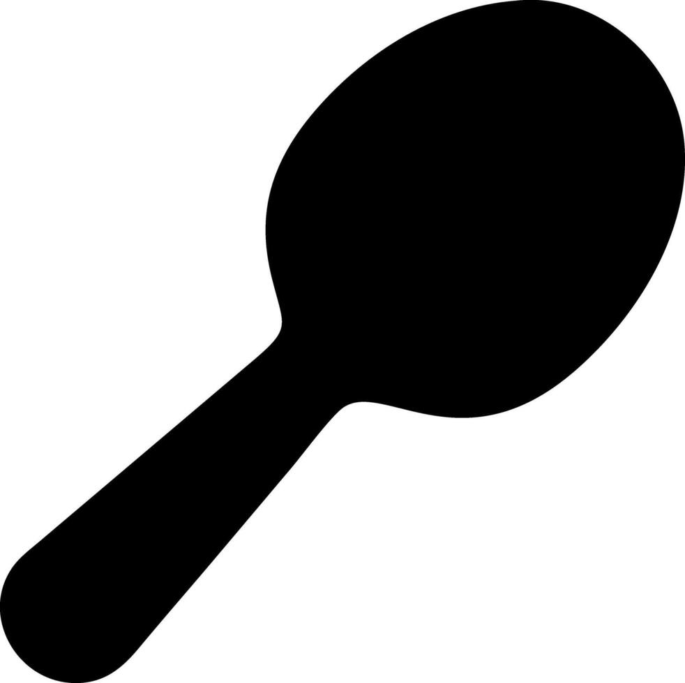 spoon black fill icon vector