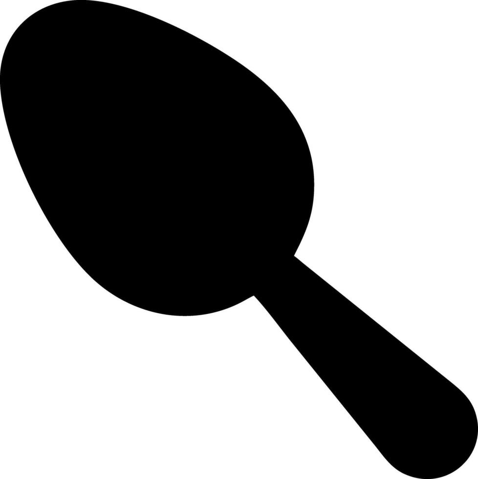 spoon black fill icon vector