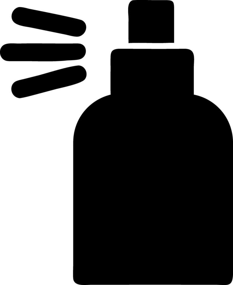 spray black fill icon vector