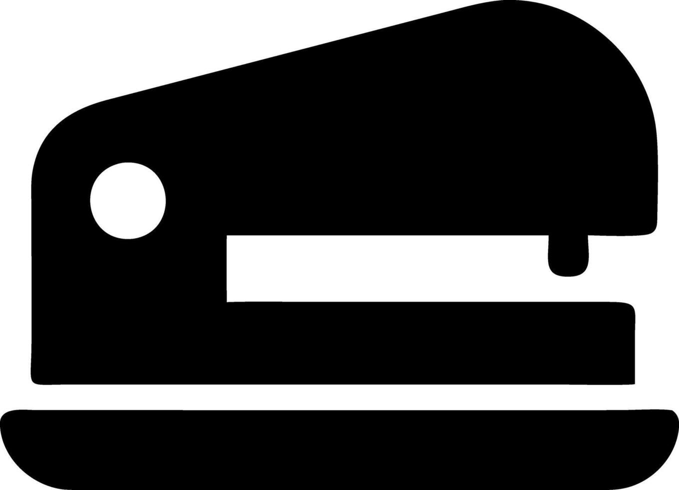 stapler black fill icon vector