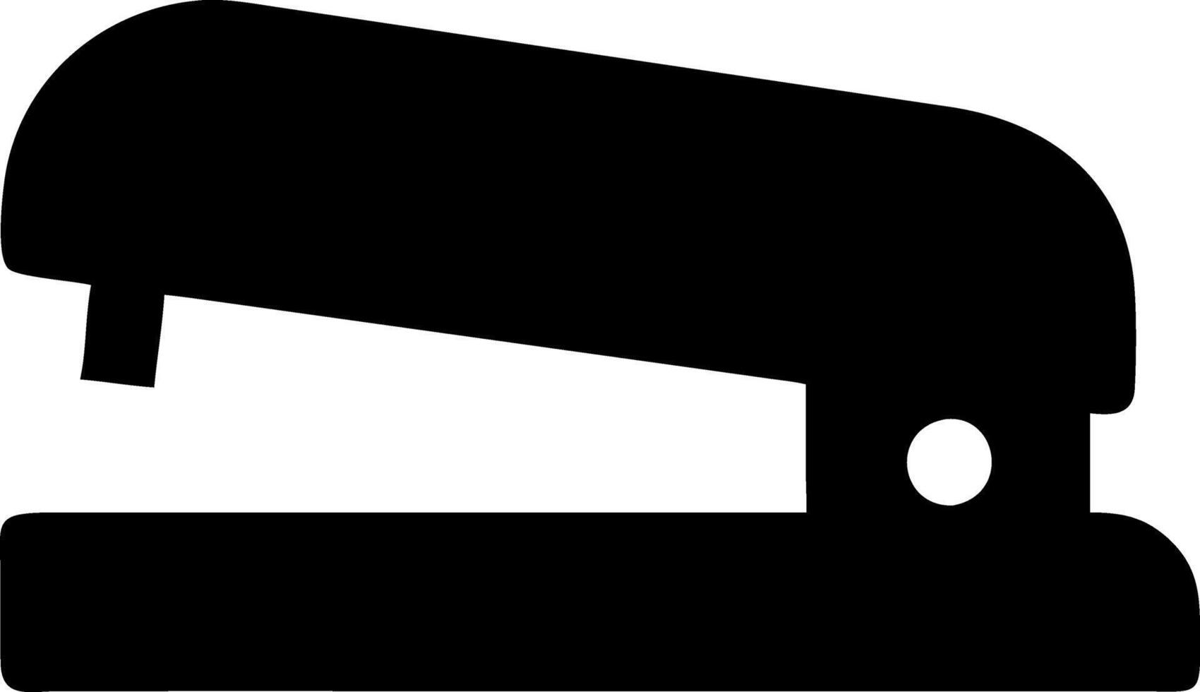 stapler black fill icon vector