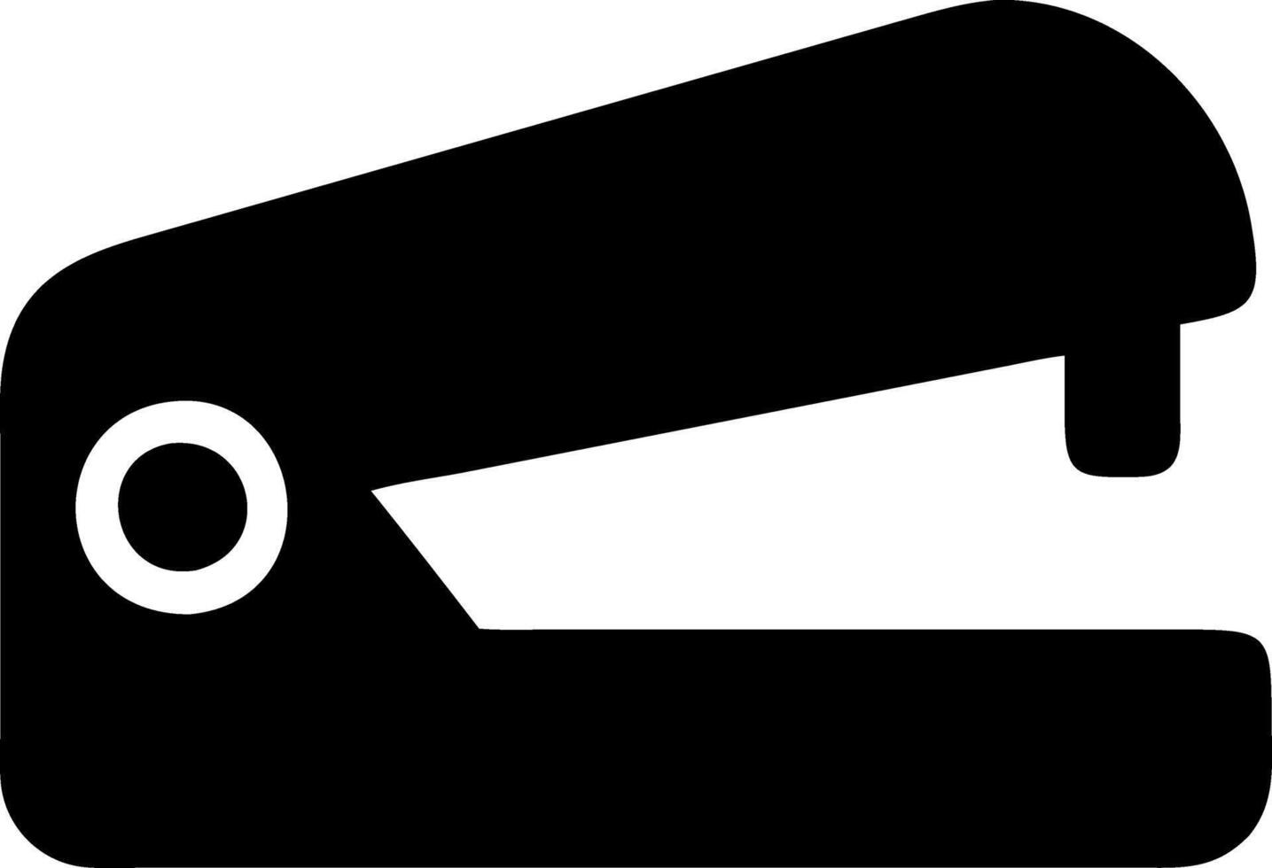 stapler black fill icon vector