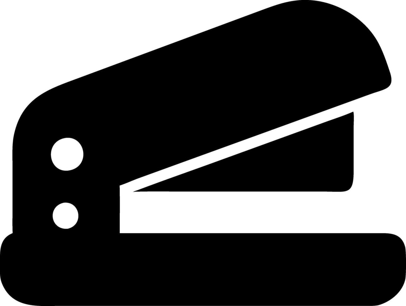 stapler black fill icon vector
