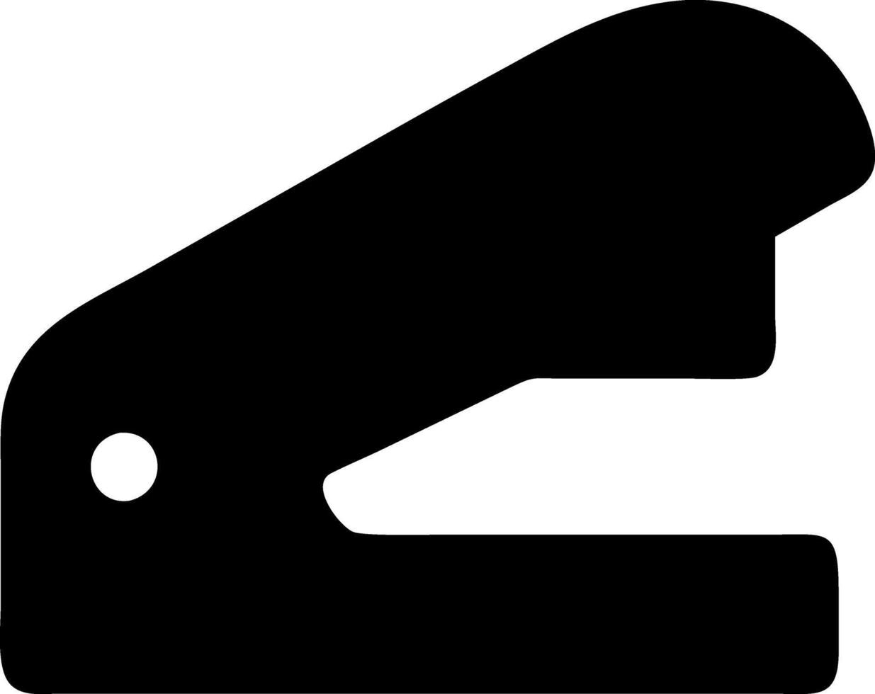 stapler black fill icon vector