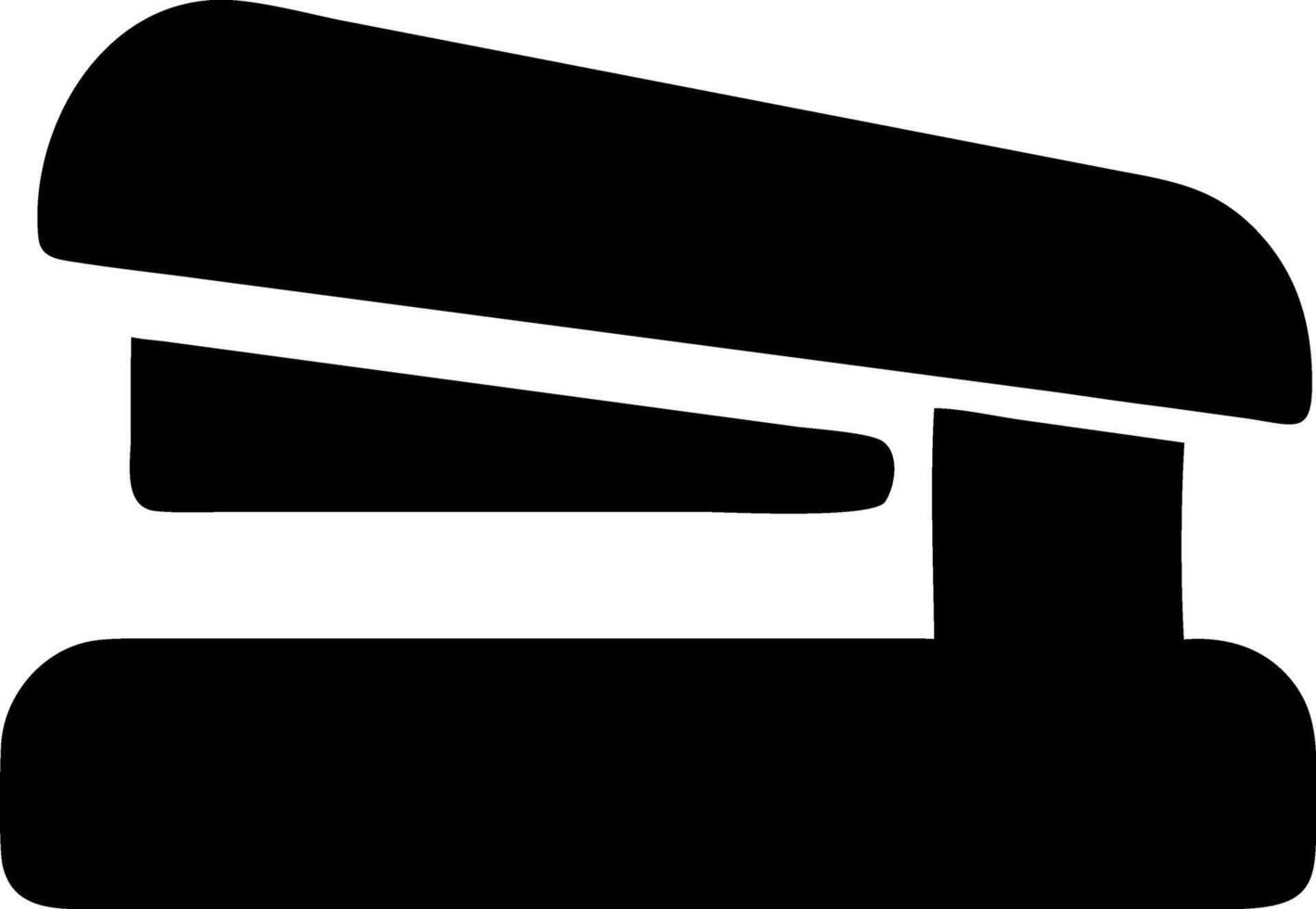 stapler black fill icon vector