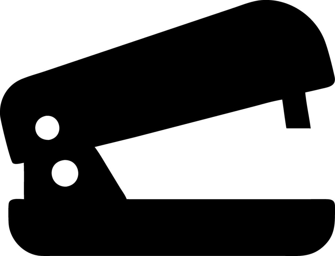 stapler black fill icon vector