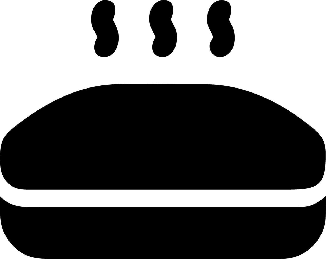 steak black fill icon vector