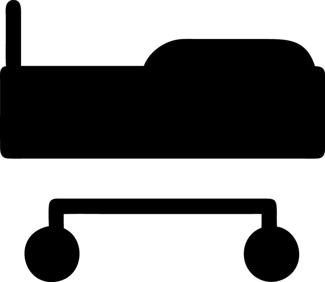 stretcher black fill icon vector
