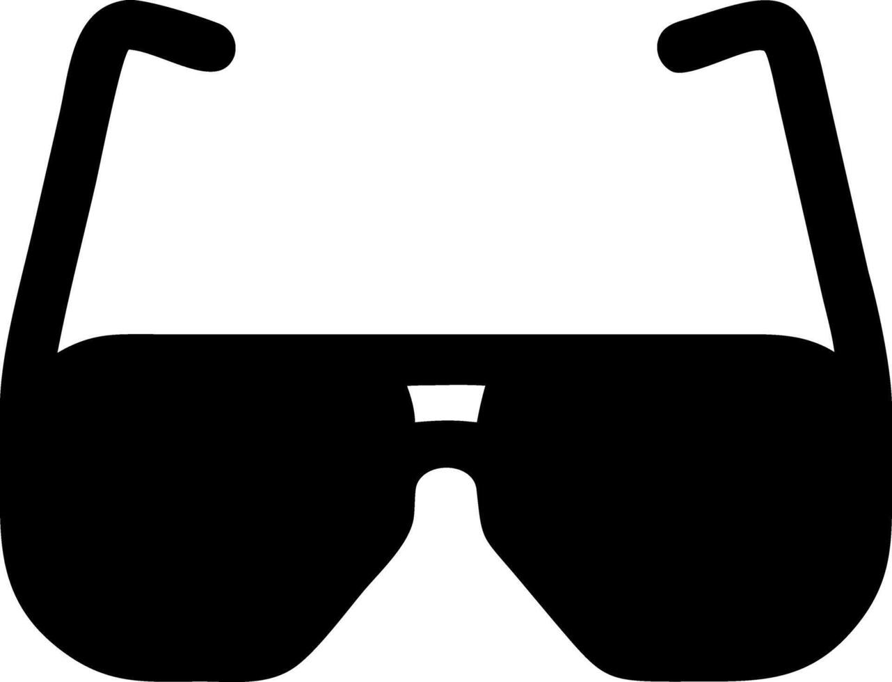 sunglasses black fill icon vector