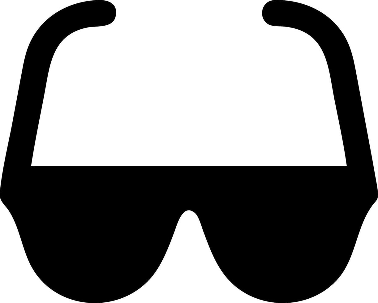sunglasses black fill icon vector