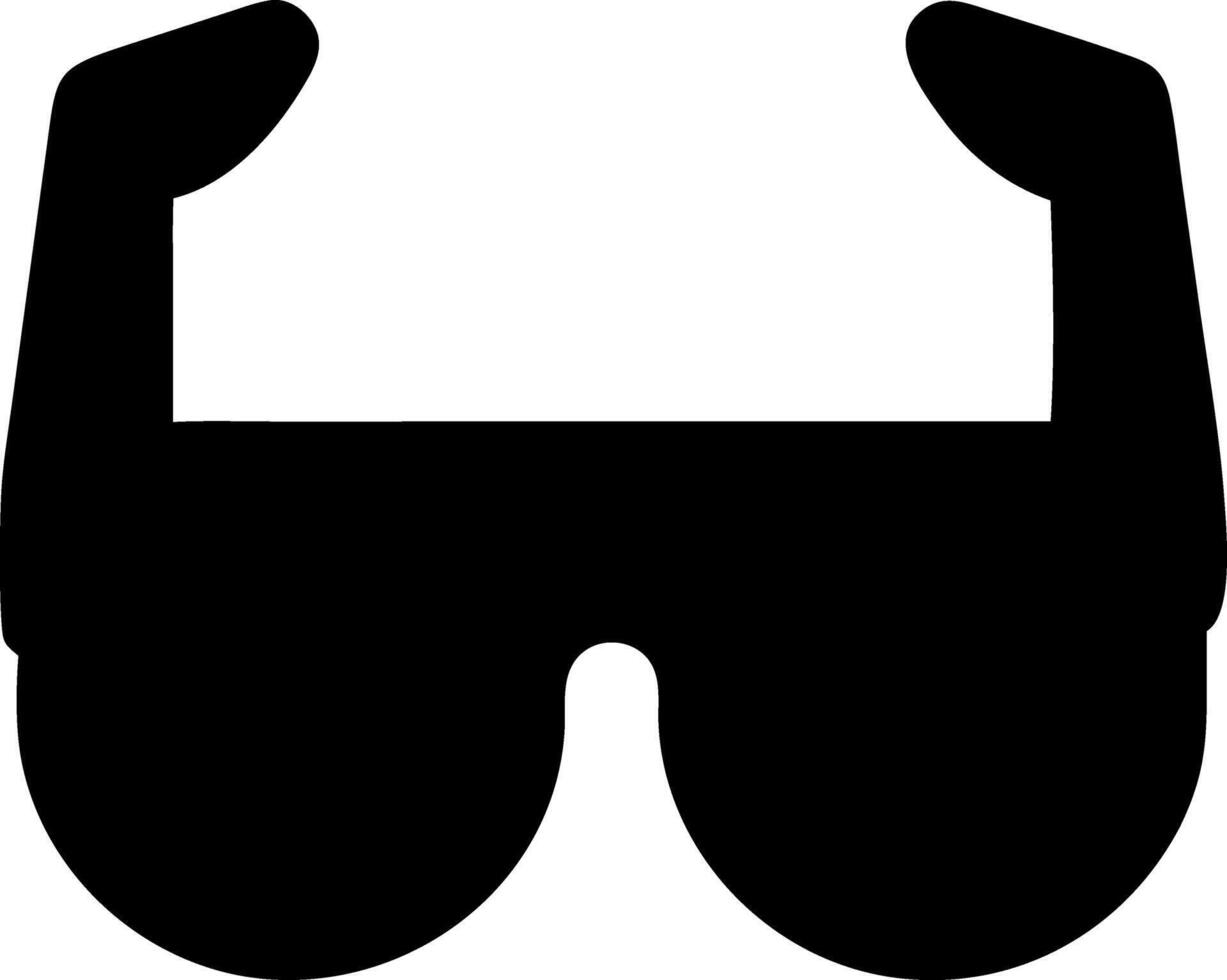 sunglasses black fill icon vector
