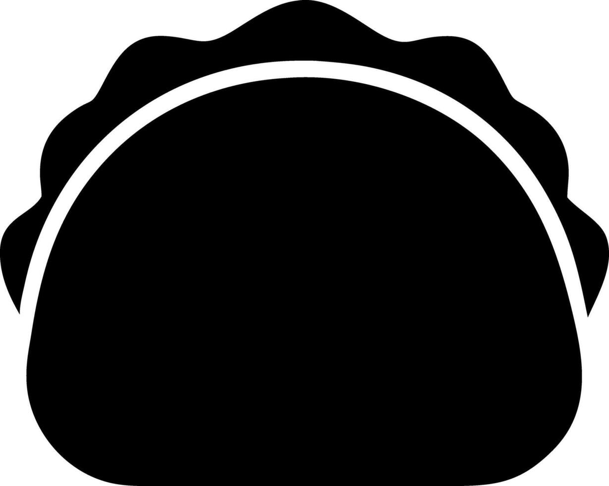 taco black fill icon vector