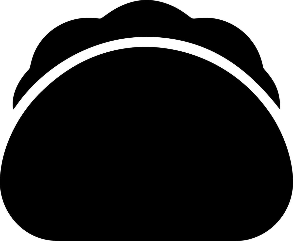taco black fill icon vector