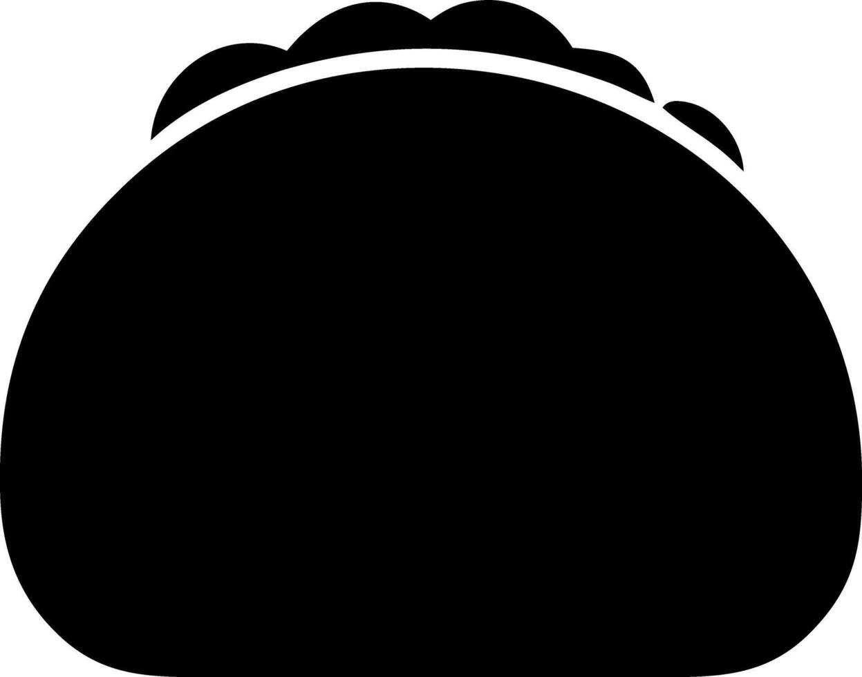 taco black fill icon vector