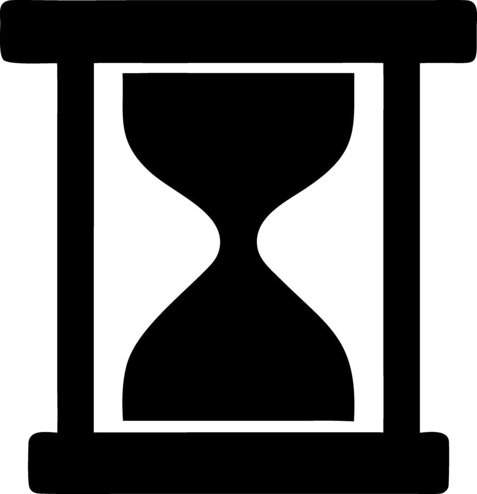 timer black fill icon vector