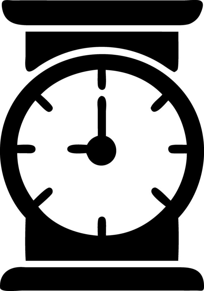 timer black fill icon vector