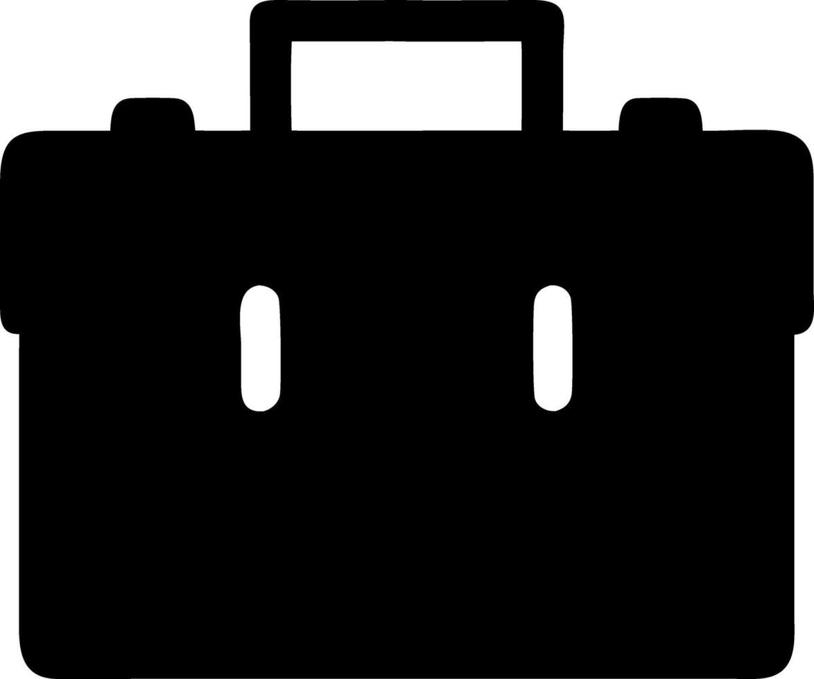 toolbox black fill icon vector