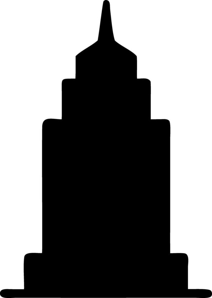 tower black fill icon vector