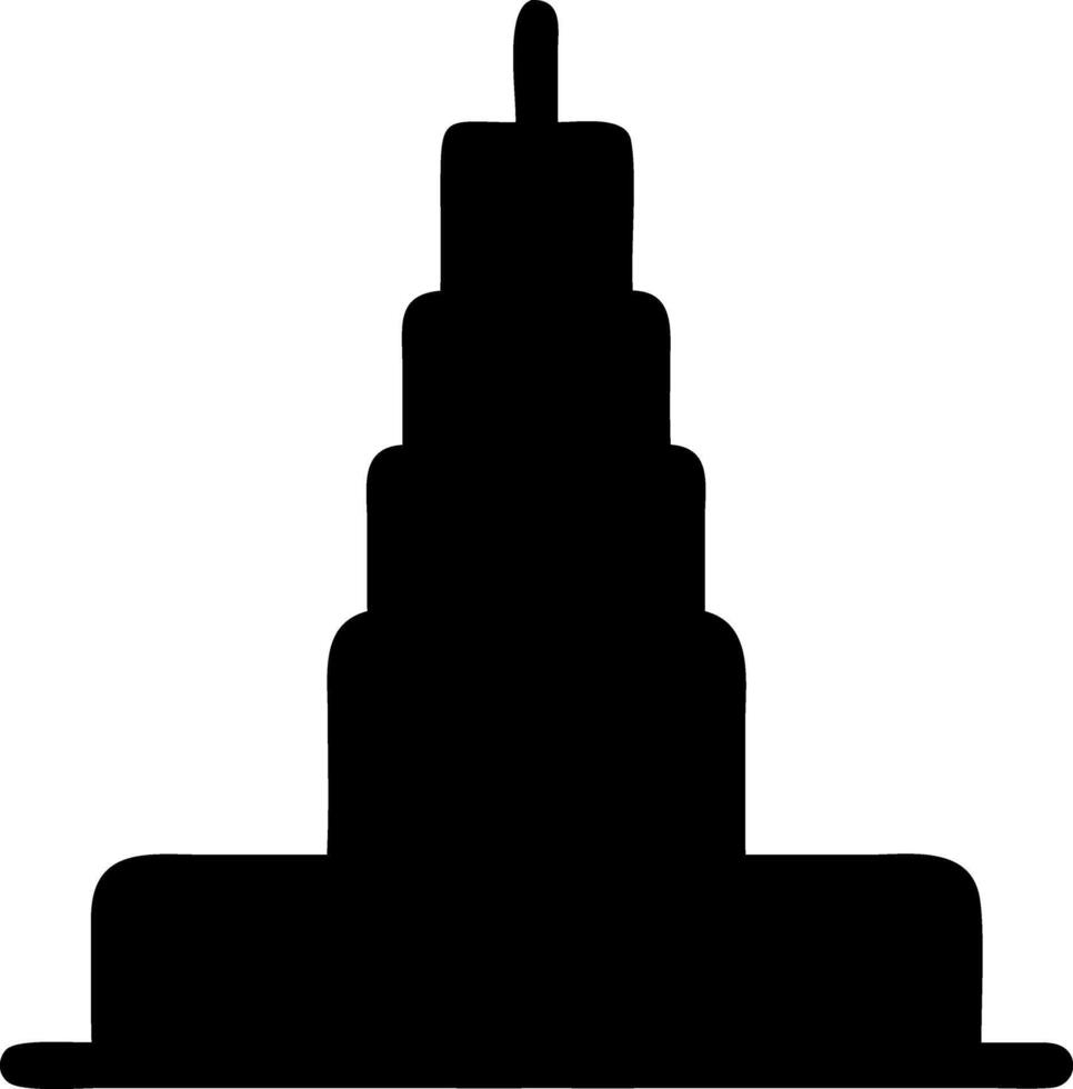 tower black fill icon vector