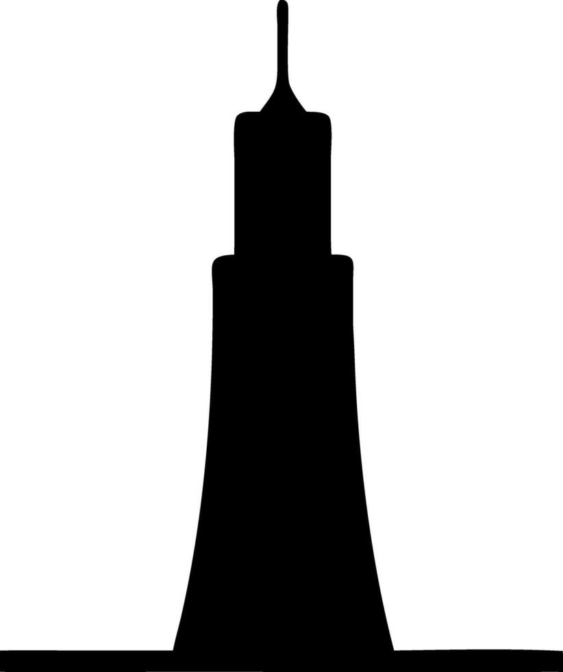 tower black fill icon vector