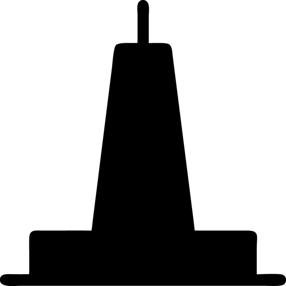 tower black fill icon vector