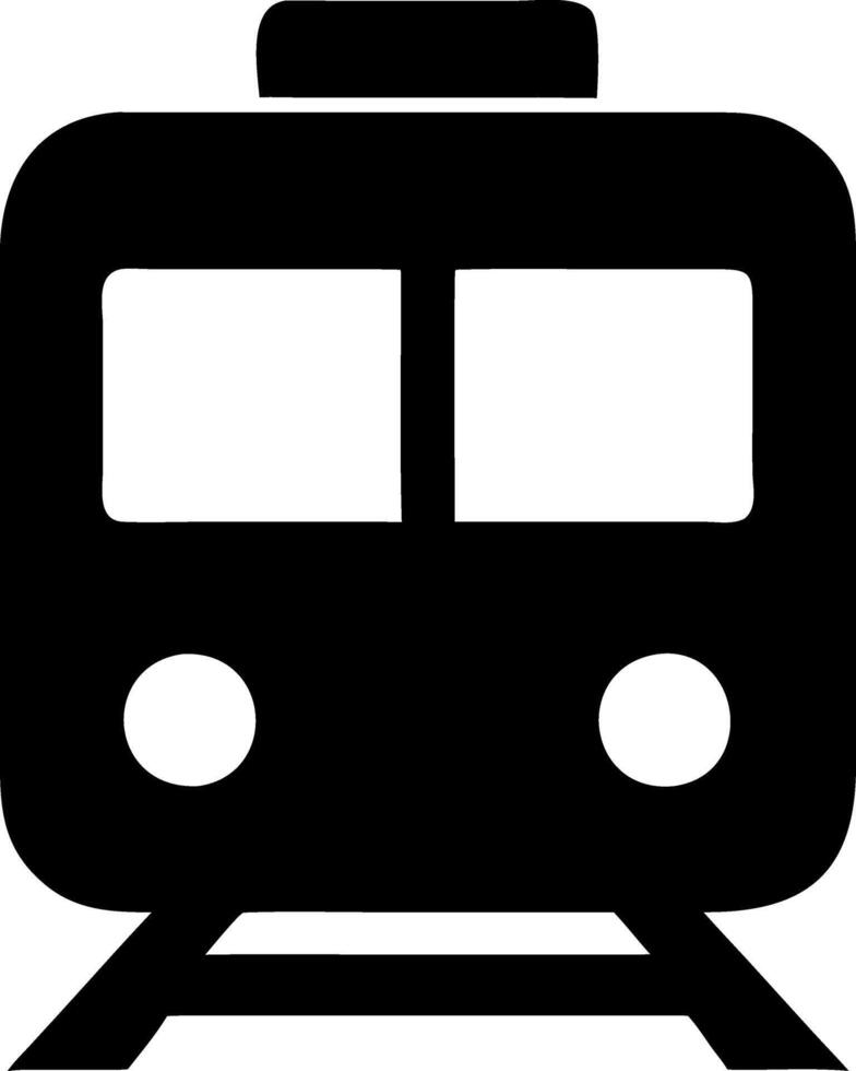train black fill icon vector