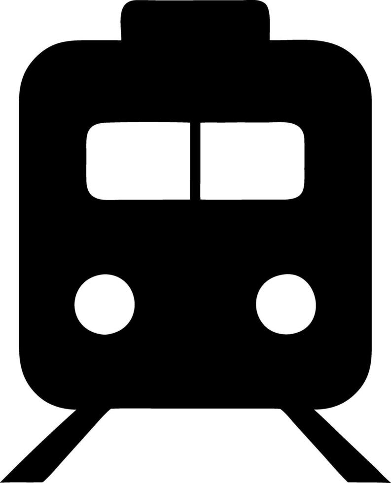 train black fill icon vector