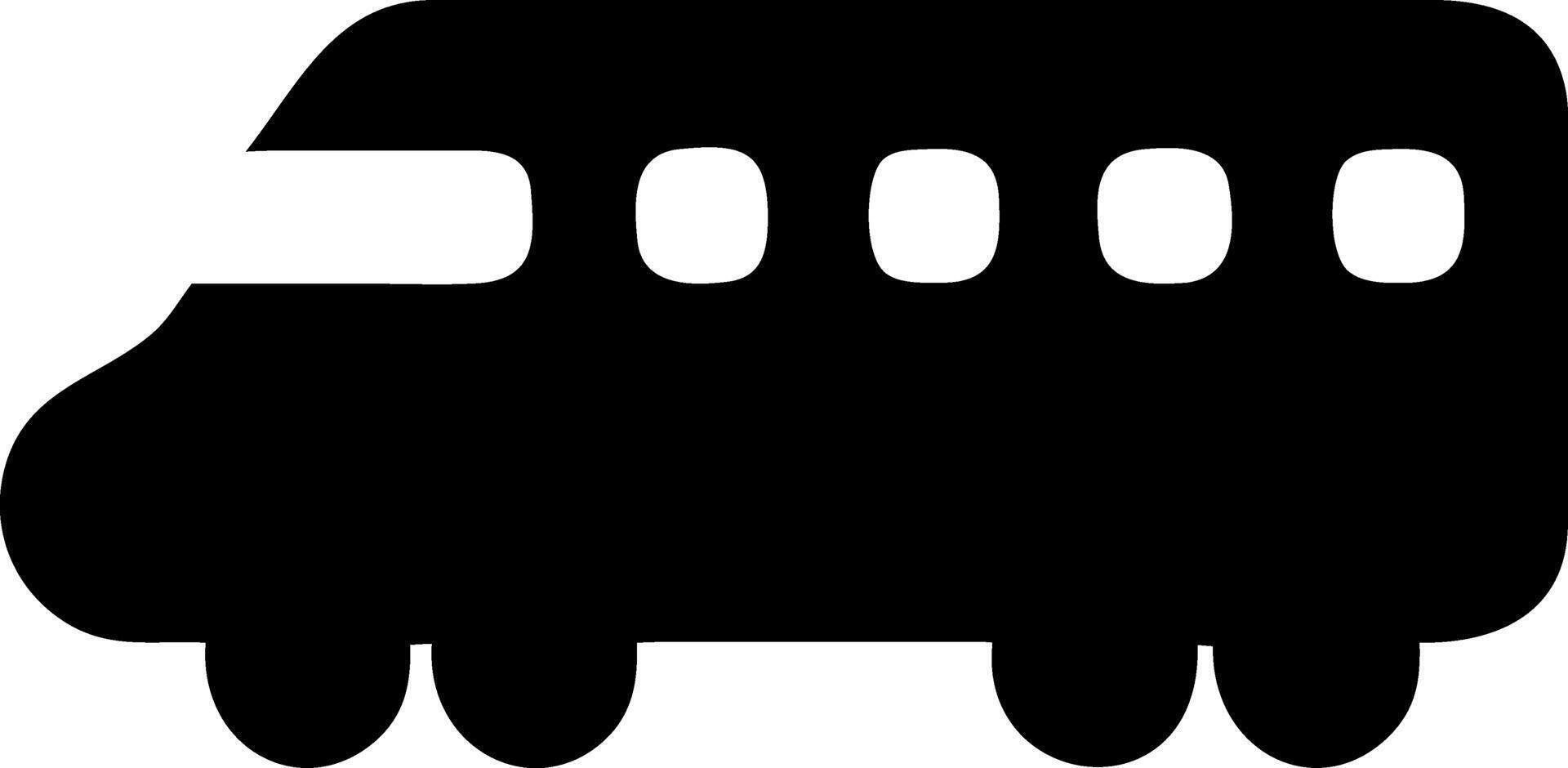 train black fill icon vector