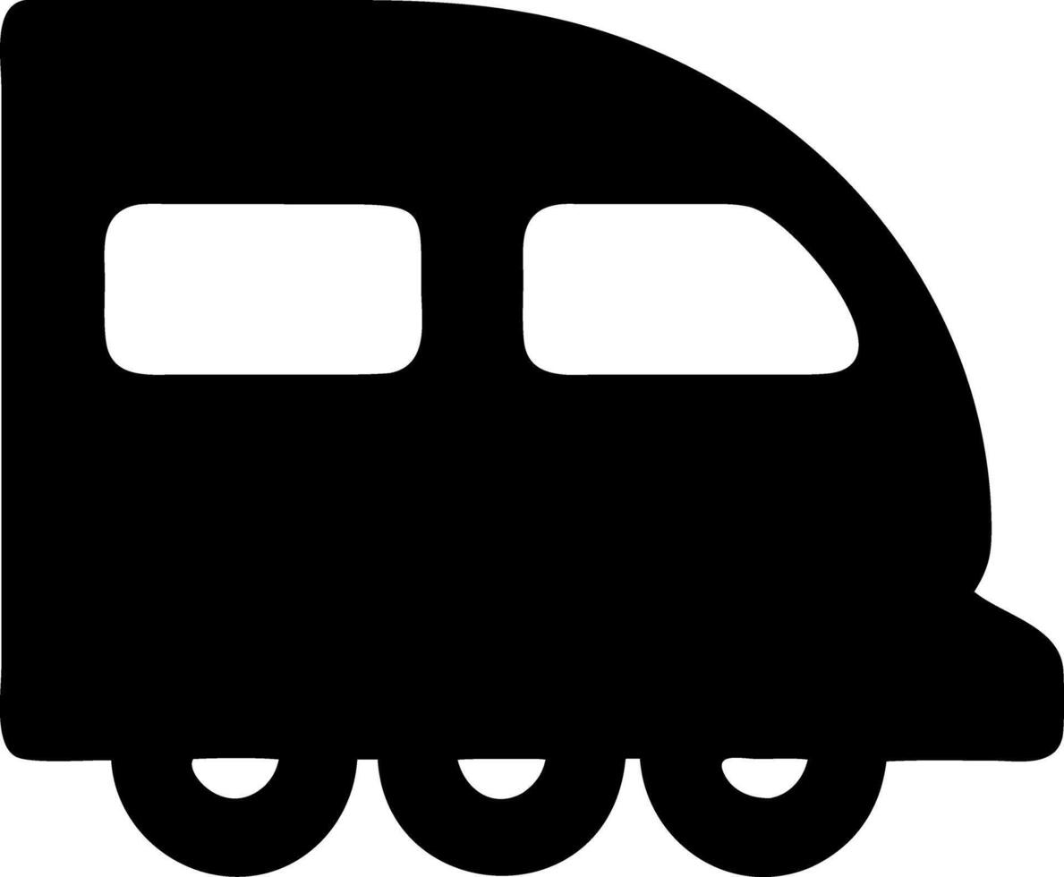 train black fill icon vector