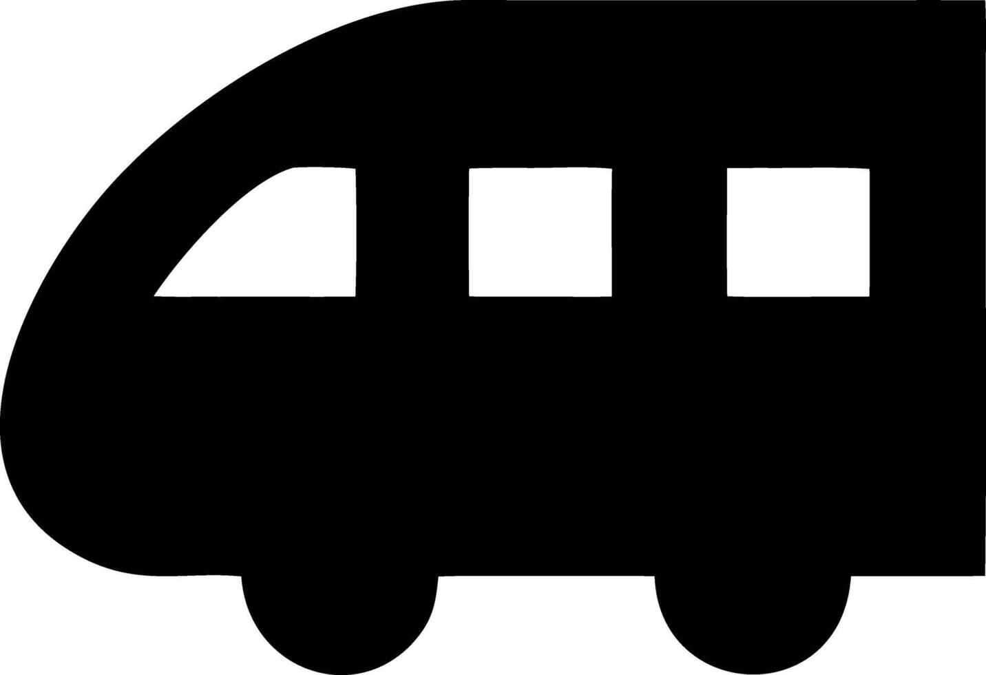 train black fill icon vector