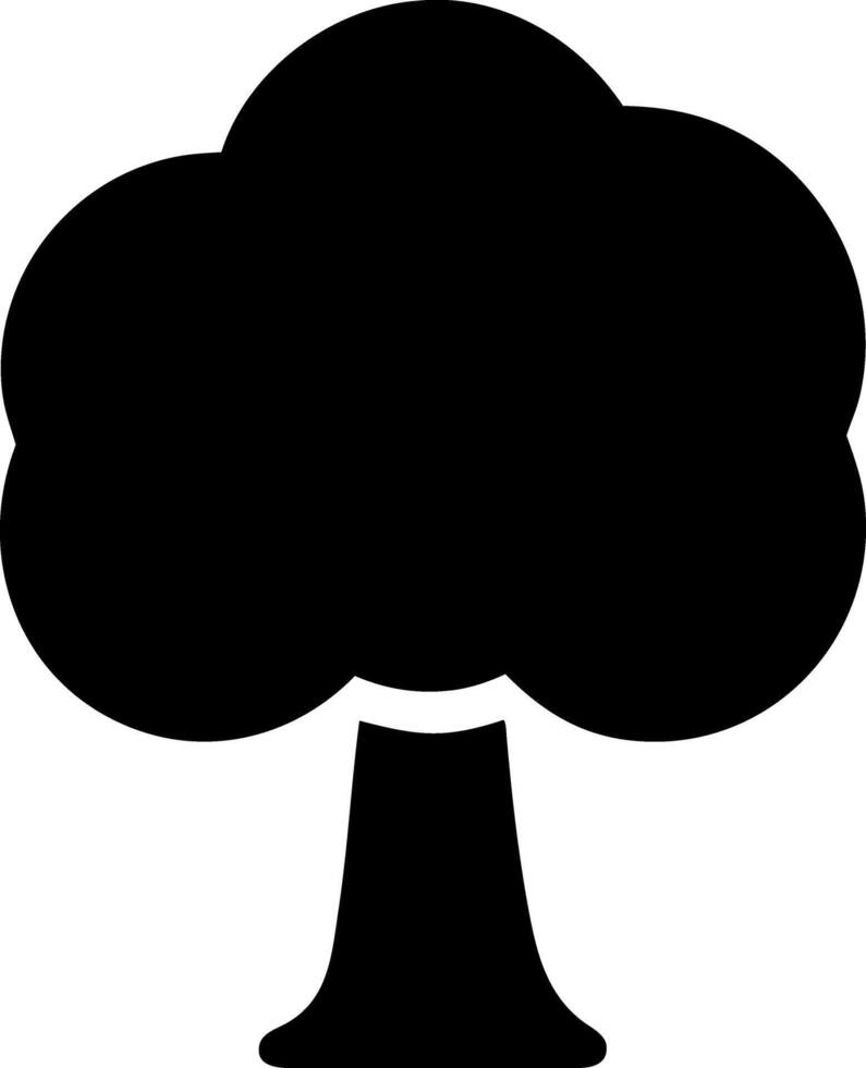 tree black fill icon vector