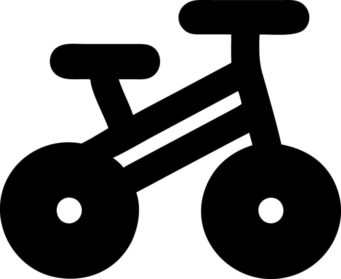 tricycle black fill icon vector